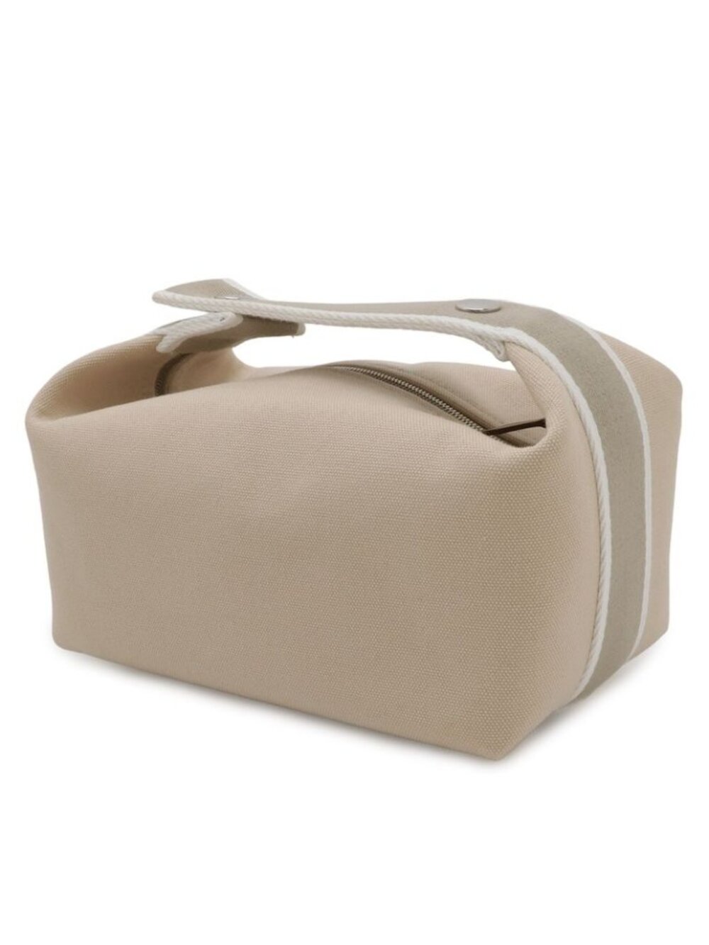 Hermes Bride-a-Brac PM Bath Pouch Cosmetic Handbag Canvas Natural Beige - Picture 2 of 8